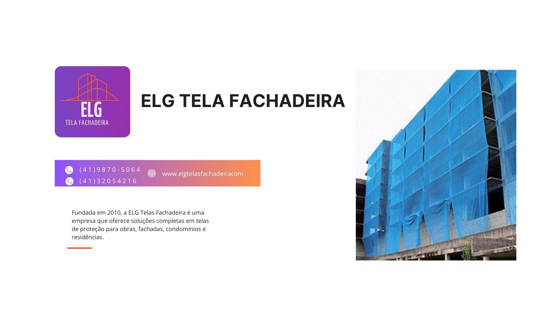 Telas para Obra em Andamento